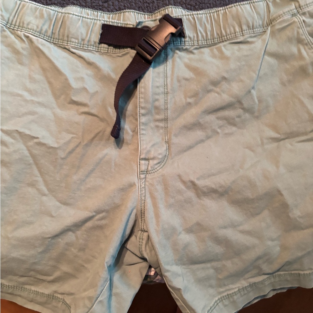 St John’s Bay Light Green Belted Shorts